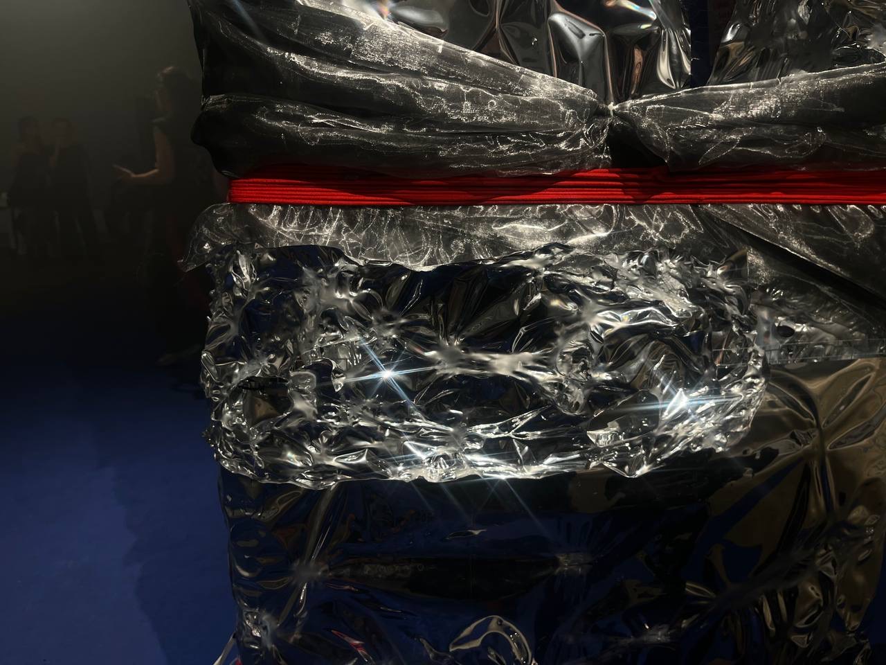 Close on the silver installation