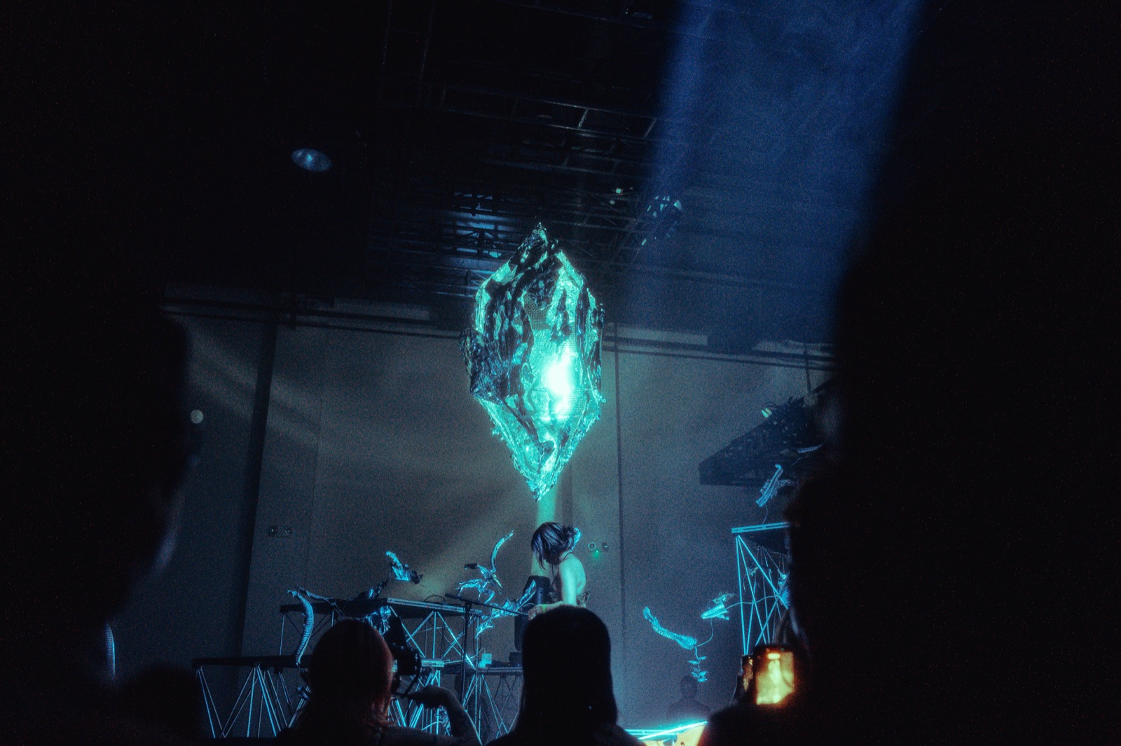 Close-up of Zenon’s orb installation