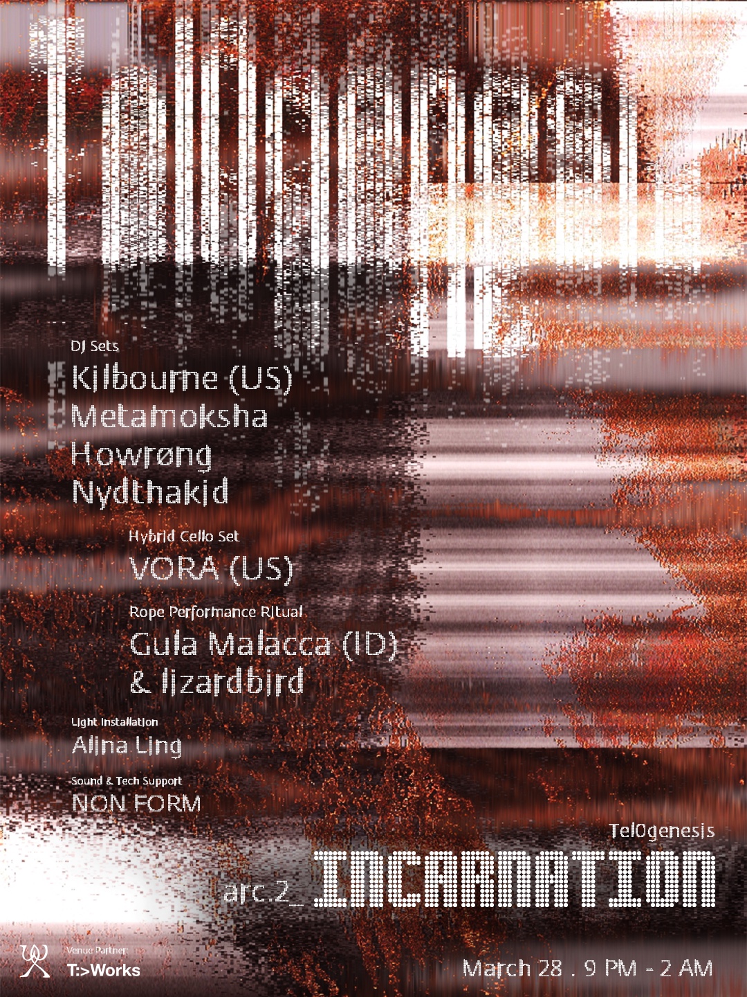 Tel0genesis rave poster